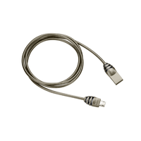 Miniatura 1 de CANYON Cable micro USB 2.0 Alimentacion y datos  5V 1A  cubierta metalica  1m CNS-USBM5DG