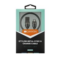 Miniatura 5 de CANYON Cable micro USB 2.0 Alimentacion y datos  5V 1A  cubierta metalica  1m CNS-USBM5DG
