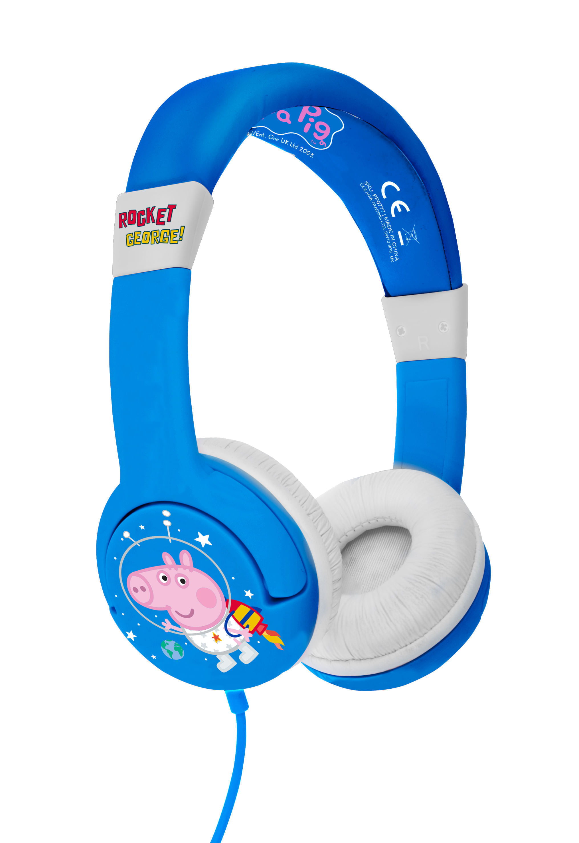 OTL Technologies Auriculares Infantiles Peppa Pig Azul Con Volumen Limitado Para Niños De 3 A 7 Años
