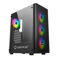 Miniatura 3 de Caja UNYKA  Caja ATX Gaming Mir 100 RGB Negro, Transparente