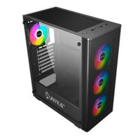Miniatura 5 de Caja UNYKA  Caja ATX Gaming Mir 100 RGB Negro, Transparente