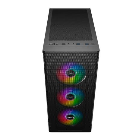 Caja UNYKA Caja ATX Gaming Mir 100 RGB Negro, Transparente - Imagen 7 de 7 Caja UNYKA Caja ATX Gaming Mir 100 RGB Negro, Transparente - Imagen 7 de 7