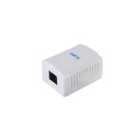 Miniatura 2 de ROSETA DE SUPERFICIE CATEGORIA 6 1 HEMBRA RJ45 COLOR BLANCO
