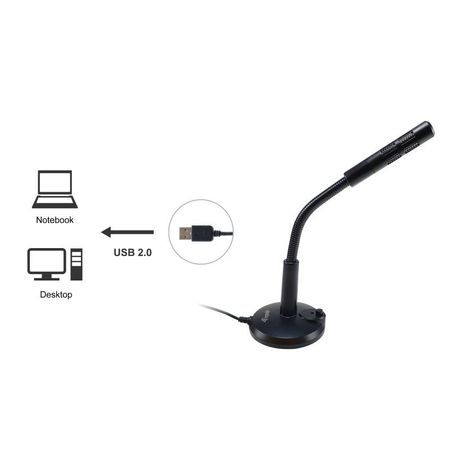 MICROFONO SOBREMESA EQUIP LIFE ONMIDIRECCIONAL USB BRAZO FLEXIBLE BOTON MUTE - Imagen 4 de 5 MICROFONO SOBREMESA EQUIP LIFE ONMIDIRECCIONAL USB BRAZO FLEXIBLE BOTON MUTE - Imagen 4 de 5
