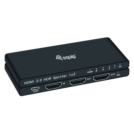 SPLITTER HDMI 2.0 ULTRASLIM 2 PUERTOS EQUIP - Imagen 2 de 6 SPLITTER HDMI 2.0 ULTRASLIM 2 PUERTOS EQUIP - Imagen 2 de 6
