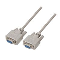 Miniatura 2 de CABLE AISENS SERIE NULL MODEM DB9/H-DB9/H BEIGE 1.8M