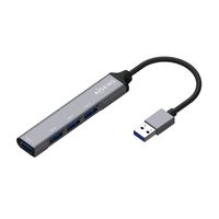Miniatura 2 de AISENS Hub USB 3.0 Aluminio, Tipo A/M - 4x Tipo A/H, Gris, 10cm