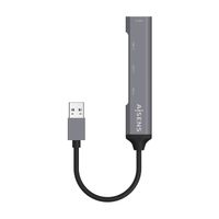 Miniatura 3 de AISENS Hub USB 3.0 Aluminio, Tipo A/M - 4x Tipo A/H, Gris, 10cm