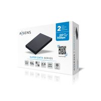 Miniatura 5 de CAJA 2.5 AISENS USB 3.1 COMPATIBLE CON DISCOS HASTA 9.5MM INCLUYE MINI DESTORNILLADOR ASE-2530B