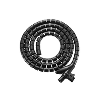 Miniatura 1 de ORGANIZADOR DE CABLES EN ESPIRAL EQUIP 650867 CON CLIP 1 METRO COLOR NEGRO