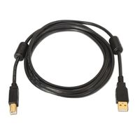 Miniatura 3 de CABLE AISENS USB TIPO-A MACHO A USB TIPO-B MACHO IMPRESORA FERRITA DOBLE APANTALLADO 5M NEGRO A101-0011
