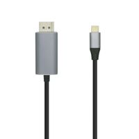 Miniatura 2 de AISENS Cable displayport macho a usb tipo-c macho 1.8m aluminio negro