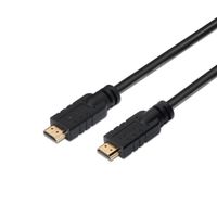 Miniatura 2 de CABLE AISENS CONECTOR HDMI MACHO A HDMI MACHO PREMIUM ALTA VELOCIDAD 4K 60HZ CON REPETIDOR 15M NEGRO A120-0373