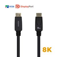 Miniatura 3 de Aisens Cable Displayport Certificado V1.4 8k 60hz Macho a Macho 3m Negro