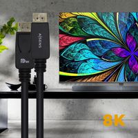 Miniatura 6 de Aisens Cable Displayport Certificado V1.4 8k 60hz Macho a Macho 3m Negro