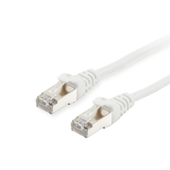 LATIGUILLO APANTALLADO S/FTP CATEGORIA 6 LIBRE HALOGENOS 2M COLOR BLANCO EQUIP 605511