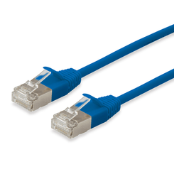 LATIGUILLO SLIM APANTALLADO S/FTP CATEGORIA 6A LIBRE DE HALOGENOS 10G COLOR AZUL 3M EQUIP 606136