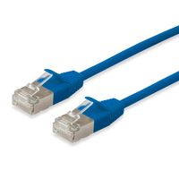 Miniatura 2 de LATIGUILLO SLIM APANTALLADO S/FTP CATEGORIA 6A LIBRE DE HALOGENOS 10G COLOR AZUL 3M EQUIP 606136