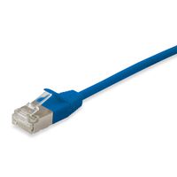 Miniatura 3 de LATIGUILLO SLIM APANTALLADO S/FTP CATEGORIA 6A LIBRE DE HALOGENOS 10G COLOR AZUL 3M EQUIP 606136