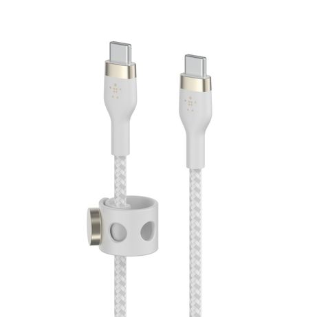 Belkin USB-C to USB-C 2.0 brd Sil 2M Wh - Imagen 3 de 6 Belkin USB-C to USB-C 2.0 brd Sil 2M Wh - Imagen 3 de 6