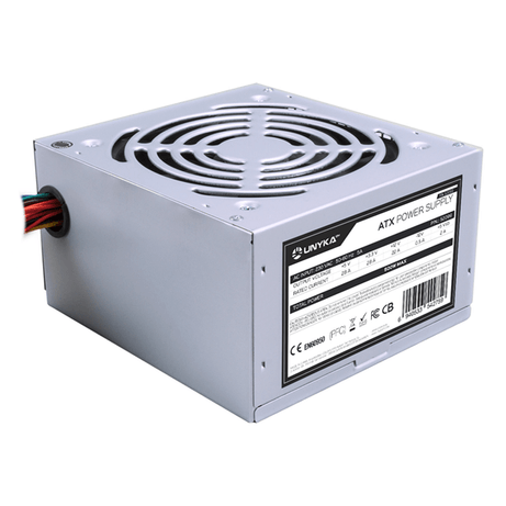 Fuente Alimentación 500W UNYKA ATX 500W Non-Modular Silver - Imagen 1 de 5 Fuente Alimentación 500W UNYKA ATX 500W Non-Modular Silver - Imagen 1 de 5