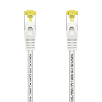 Miniatura 1 de AISENS Cable De Red Latiguillo RJ45 LSZH Cat.7 600 MHz S/FTP PIMF AWG26, Blanco, 0.5 m