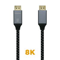 Miniatura 3 de Aisens Cable Displayport V1.4 8k 60hz macho a macho 2m gris negro