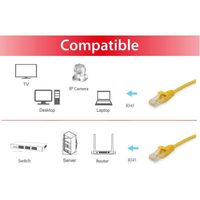Miniatura 4 de -LATIGUILLO APANTALLADO CAT.6A S/FTP LSOH 15M COLOR AMARILLO  EQUIP
