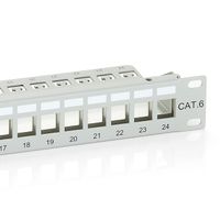 Miniatura 6 de PATCH PANEL 24 PUERTOS CAT.6 APANTALLADO VACIO COLOR GRIS