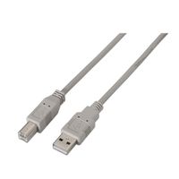 Miniatura 2 de Aisens Cable Usb 2.0 Impresora, Tipo A/M-B/M, Beige, 1.8M