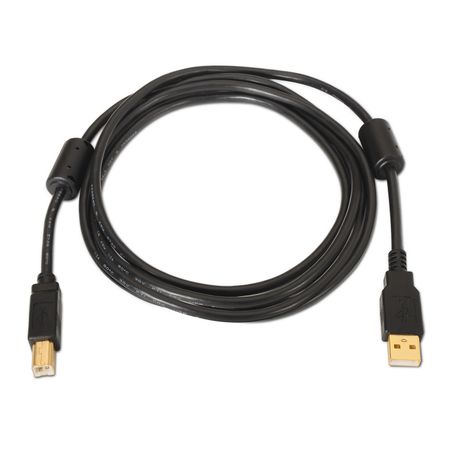 CABLE AISENS USB TIPO-A MACHO A USB TIPO-B MACHO IMPRESORA FERRITA DOBLE APANTALLADO 3M NEGRO A101-0010 - Imagen 3 de 3 CABLE AISENS USB TIPO-A MACHO A USB TIPO-B MACHO IMPRESORA FERRITA DOBLE APANTALLADO 3M NEGRO A101-0010 - Imagen 3 de 3