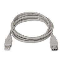 Miniatura 3 de Aisens Cable Usb 2.0 Tipo A/M-A/H Beige 1M