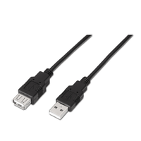 Miniatura 1 de Aisens Cable Usb 2.0, Tipo A/M-A/H, Negro, 1.8M