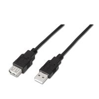 Miniatura 2 de Aisens Cable Usb 2.0, Tipo A/M-A/H, Negro, 1.8M