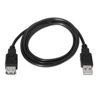 Miniatura 3 de Aisens Cable Usb 2.0, Tipo A/M-A/H, Negro, 1.8M