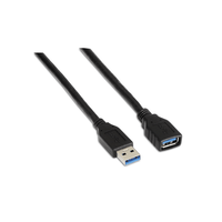 Miniatura 1 de Aisens - Cable Usb 3.0, Tipo A/M-A/H, Negro, 1M
