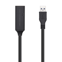 Miniatura 1 de Cable alargador aisens usb 3.1 gen 1 usb tipo-a macho a usb tipo-a hembra 10m negro A105-0408