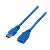Miniatura 1 de CABLE ALARGADOR USB 3.0 AISENS A105-0046 MACHO A HEMBRA AZUL A105-0046