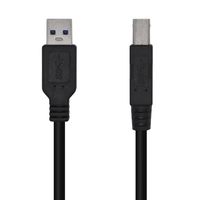 Miniatura 2 de AISENS Cable USB 3.0 Impresora Tipo A/M-B/M, Negro, 3.0m