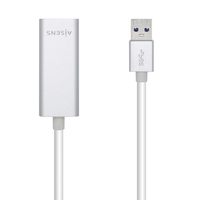 Miniatura 1 de Aisens - Conversor Usb 3.0 A Ethernet Gigabit 10/100/1000 Mbps, 15Cm