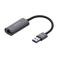 Miniatura 2 de AISENS Conversor USB 3.0 A Ethernet Gigabit 10/100/1000 Mbps, Gris, 15cm