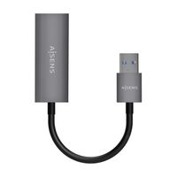 Miniatura 3 de AISENS Conversor USB 3.0 A Ethernet Gigabit 10/100/1000 Mbps, Gris, 15cm