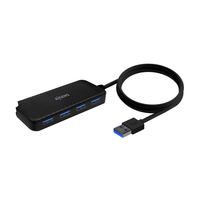 Miniatura 1 de AISENS Hub USB 3.0, Tipo A/M-4x Tipo A/H, Negro, 60cm