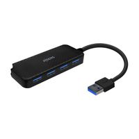 Miniatura 2 de AISENS Hub USB 3.0, Tipo A/M-4x Tipo A/H, Negro, 15cm