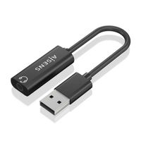 Miniatura 2 de CONVERSOR AISENS USB-A A AUDIO 48KHZ USB-A/M-JACK 3.5/H NEGRO 10CM