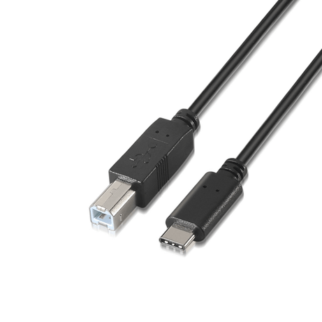 Aisens Cable Usb 2.0 Impresora 3A Tipo Usb-C/M-B/M Negro 1M - Imagen 1 de 3 Aisens Cable Usb 2.0 Impresora 3A Tipo Usb-C/M-B/M Negro 1M - Imagen 1 de 3