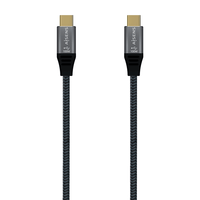 Miniatura 1 de AISENS Cable USB 2.0 Aluminio 5A 100W E-Mark, USB-C/M-USB-C/M, Gris, 1.0M