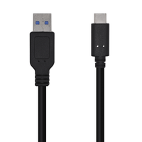 Miniatura 1 de Aisens - Cable Usb 3.1 Gen2 10Gbps 3A, Tipo Usb-C/M-A/M, Negro, 1.5M