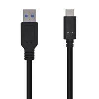 Miniatura 2 de Aisens - Cable Usb 3.1 Gen2 10Gbps 3A, Tipo Usb-C/M-A/M, Negro, 1.5M