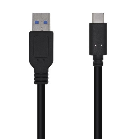 Aisens - Cable Usb 3.1 Gen2 10Gbps 3A, Tipo Usb-C/M-A/M, Negro, 1.5M - Imagen 2 de 4 Aisens - Cable Usb 3.1 Gen2 10Gbps 3A, Tipo Usb-C/M-A/M, Negro, 1.5M - Imagen 2 de 4